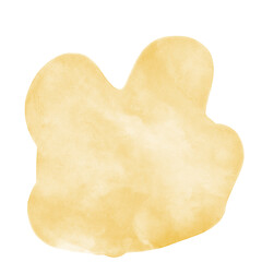 Yellow Watercolor Shapes Elements