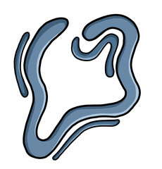 Wave Icon Illustration Style