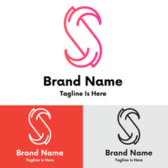 Fototapeta premium Studio shodwe colorful shape s logo design 