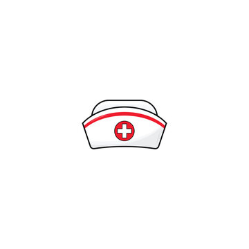Nurse cap isolated vector graphics