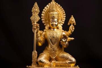 Fototapeta premium Lord Vishnu , Hindu God. Generative AI