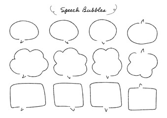 ペンの手書き吹き出しセット