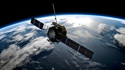 Fototapeta na wymiar satellite in space