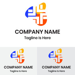 Unique, creative, abstract modern brand logo
