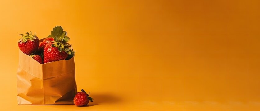 vegetables , bea,, almond, flower n a shopping bag, with Generative AI	