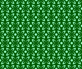 Abstract Flower Seamless Pattern Vector Illustration