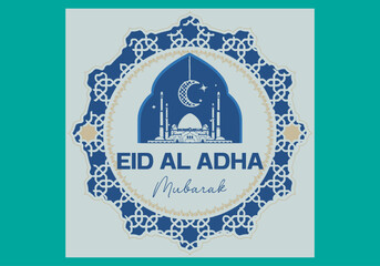 eid al adha Mubarak social media Instagram post design