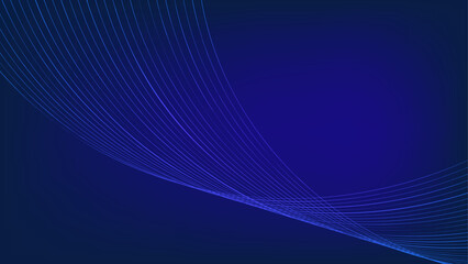 Abstract blue background with lines and gradient.