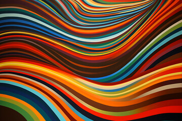 abstract background with sound waves gradient smooth crip op art, expressionism of ultra smooth vanilla oil for background, wallpaper, generative ai