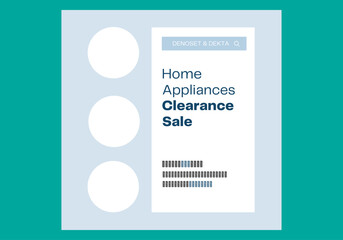 home appliances sale  post design