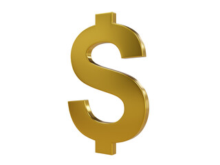 Obraz premium golden dollar symbol