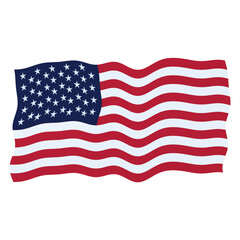 American flag of the country for memorial day 29 may design vector 