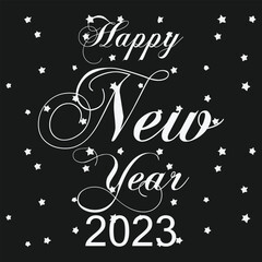 Happy new year star 2023 royalty-free images