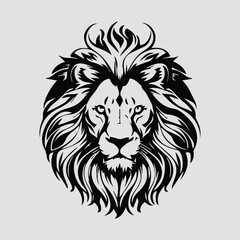 Plakat lion head vector lineart