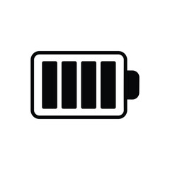 camera battery icon design with white background stock illustration