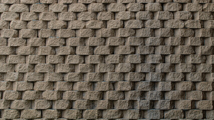 old stone wall close up