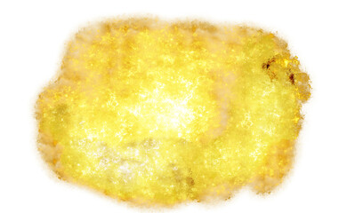 Realistic gold brush smudges