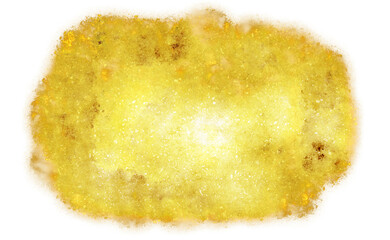 Abstract brush strokes with gold paint