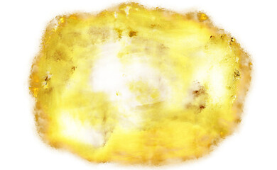 Abstract brush strokes with gold paint