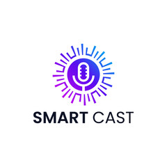 Modern logo for a smart and inspiring podcast