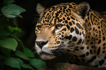 Obraz premium Jaguar, Generative AI