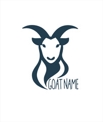 goat animal icon image design. sacrificial animal logo template