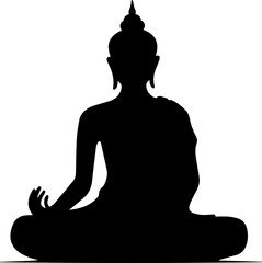 lord buddha silhouette image