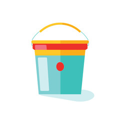 toys set bucket and scoop tool in plastic for beach