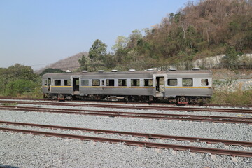 Obraz premium タイ国鉄 廃車