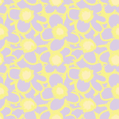 Pastel Abstract Floral Seamless Pattern Design