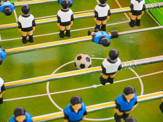 table foosball green field plastic toy