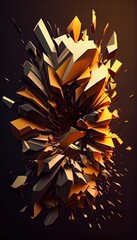 abstract background with splashes Generative AI