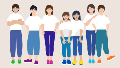 Obraz premium Clip art of people