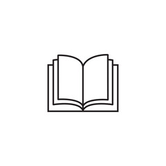 Book line icon, logo vector