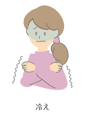 menopause01_woman_イラスト素材：更年期・更年期障害_女性_症状