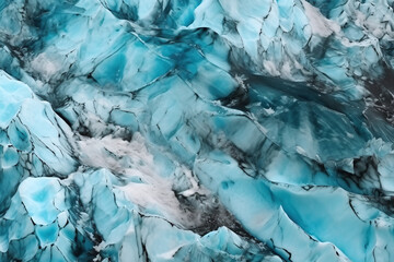 Glacier Texture Blue Frozen Water Background Abstract Generative AI