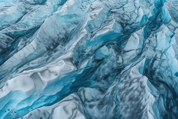 Glacier Texture Blue Frozen Water Background Abstract Generative AI