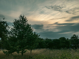 The silence and serenity of a summer evening