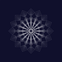 New abstract mandala template design and set stock pro vector