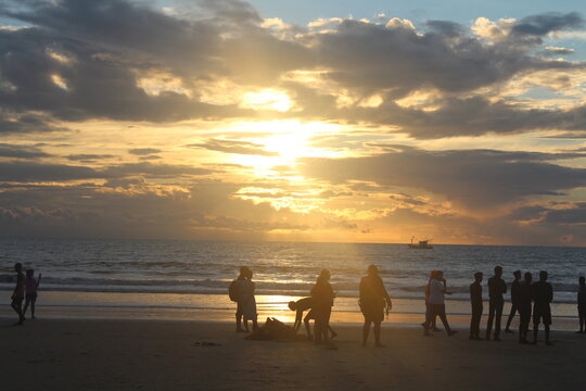 sunset at the beach