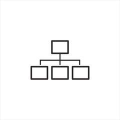 management chart icon .graphic illustration icon for mobile website etc .EPS 10