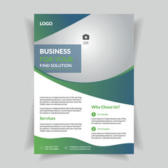 Corporate business multipurpose flyer design and brochure cover page template.