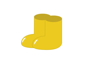 黄色の長靴のアイコン