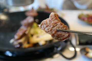 A piece of deliciously grilled beef