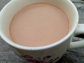 cup of coffee with milk