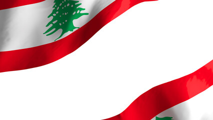 national flag background image,wind blowing flags,3d rendering,Flag of Lebanon