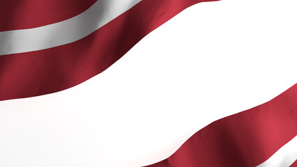 national flag background image,wind blowing flags,3d rendering,Flag of Latvia