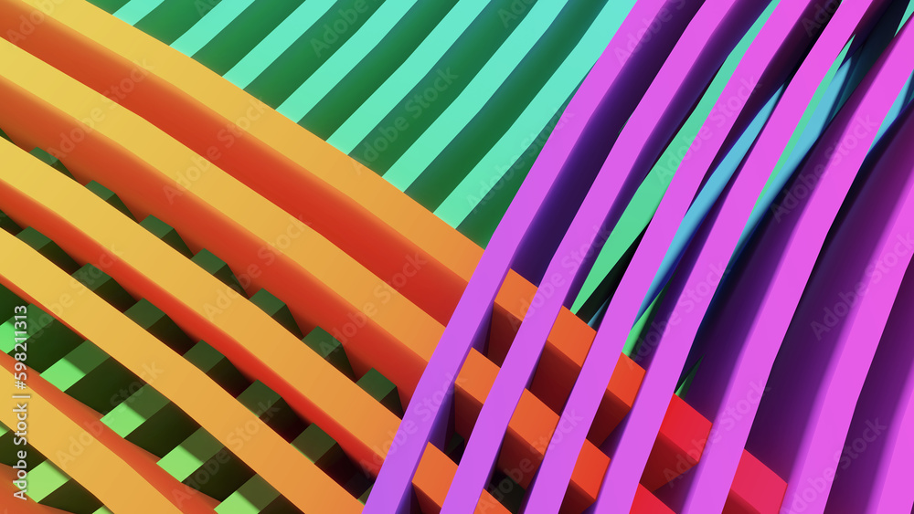 Poster abstract background line wave movement,line flow of waves,abstract background,3d rendering