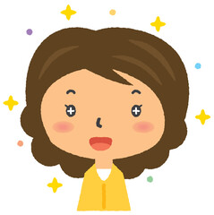 上半身　人物　イラスト　喜怒哀楽