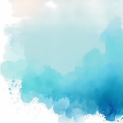 Blue Gradient Abstract Water color Background 